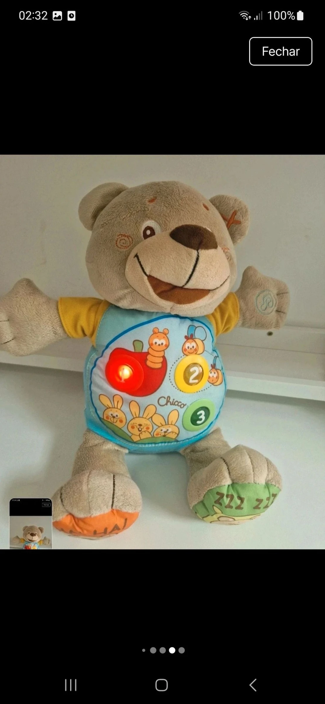 Urso Teddy da Chicco 